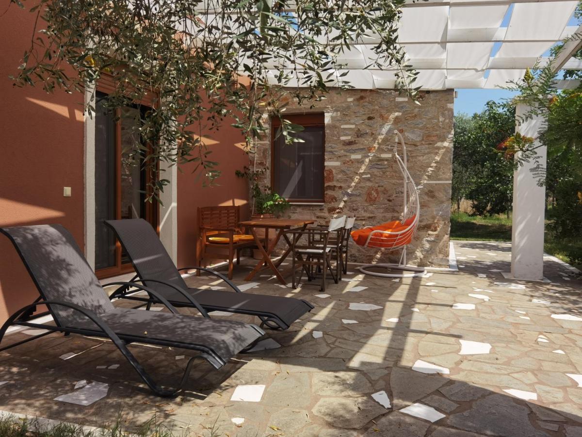 Elea Stone Houses In Organic Quiet Olive Grove, Prinos, Thassos Exterior photo